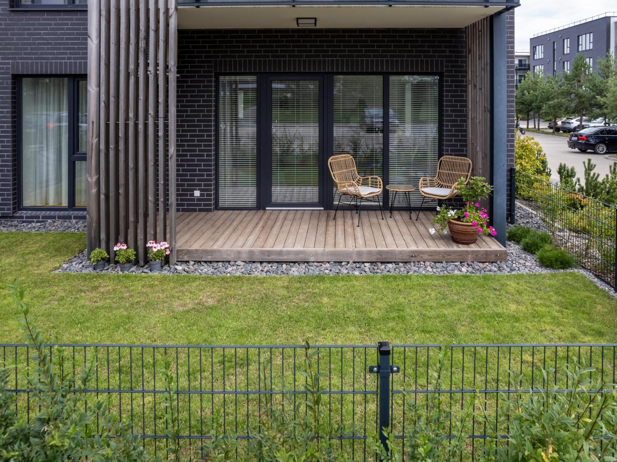 D33 Vilnius - Brand New Luxury Apartment With Terrace, Garden, Ac And Parking Eksteriør billede